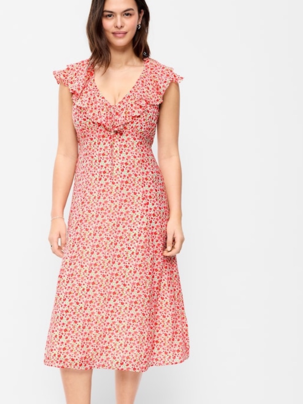 Old navy floral ruffle dress